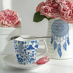 6Pcs 6 Paper Ceramic Decals&nbsp;DIY-SD0002-10F