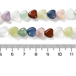 Natural Quartz Crystal & Red Jasper & Green Aventurine & Blue Aventurine & Lepidolite & Amethyst & Lemon Jade Beads Strands&nbsp;G-B022-39A
