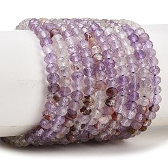 Natural Purple Phantom Quartz Purple Lodolite Quartz Beads Strands&nbsp;G-B175-A22-3x4mm