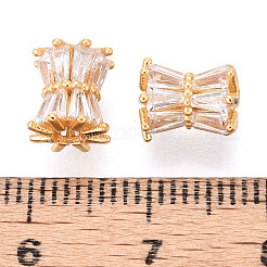 925 Sterling Silver Pave Clear Cubic Zirconia Drum Beads&nbsp;STER-T008-39G