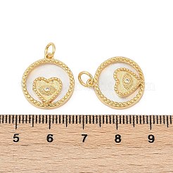 Brass Micro Pave Cubic Zirconia Pendants&nbsp;KK-U058-02G