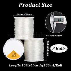 3 Rolls Round Elastic Crystal Thread&nbsp;EW-PA0001-03