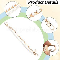 2Pcs 2 Colors Alloy Flower Phone Hand Strap Chains&nbsp;AJEW-SC0004-10C