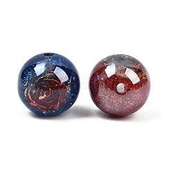 Luminous Transparent Resin Inner Flower Beads&nbsp;RESI-C070-09