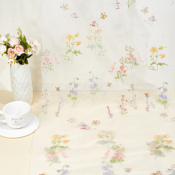 Polyester Silk Mesh Ruffle Edge Trim&nbsp;DIY-WH20007-408