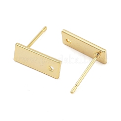 Brass Stud Earrings Findings&nbsp;EJEW-B063-01G-01