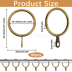 Iron Drape Sliding Eyelet Rings&nbsp;IFIN-SP0001-17A-AB