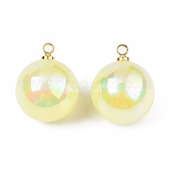 ABS Plastic Imitation Pearl Pendants&nbsp;PACR-T015-04B