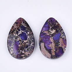 Synthetic Gold Line Regalite/Imperial Jasper/Sea Sediment Jasper Pendants&nbsp;G-S329-074B
