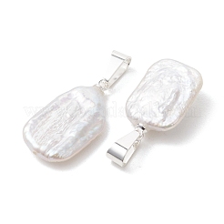 Natural Baroque Keshi Pearl Pendants&nbsp;PALLOY-JF05467