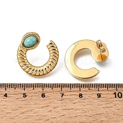 304 Stainless Steel Stud Earrings&nbsp;GG-CBA84B6-01G