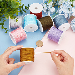 8 Rolls 8 Colors 23M Nylon Braided Cord&nbsp;OCOR-PH0002-62