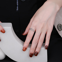 925 Sterling Silver Adjustable Finger Ring for Women&nbsp;FS-WG59C7E-01