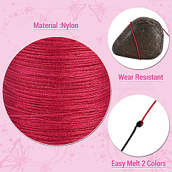 6Rolls 6 Colors Nylon Braided Cord&nbsp;NWIR-TA0001-46D