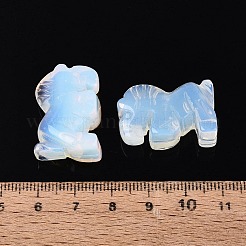 Synthetic Opalite Horse Figurine&nbsp;DJEW-N005-01A