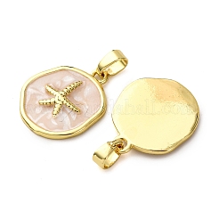 Brass Enamel Pendants&nbsp;KK-F911-01B-G03