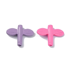 Spray Painted Alloy Beads&nbsp;PALLOY-Q445-16