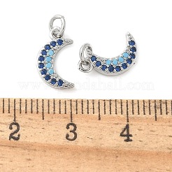 Brass Micro Pave Cubic Zirconia Pendants&nbsp;KK-U056-22P