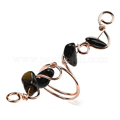 Natural Mixed Gemstone Chips Finger Ring&nbsp;G-Q1002-09G