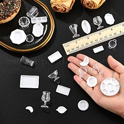 2Sets DIY Plastic Miniature Tableware Plate Dishes Set&nbsp;AJEW-YW0001-44