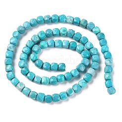 Natural Howlite Beads Strands&nbsp;G-G001-B01-01