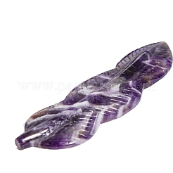 Natural Amethyst Healing Feather Figurines Ornament&nbsp;PW-WG22438-01