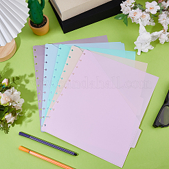5Pcs PP Separate Loose Leaf File Folder&nbsp;OFST-WH0004-092D