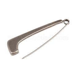 Alloy Extra Large Safety Pin Brooches&nbsp;JEWB-Z051-01P-01