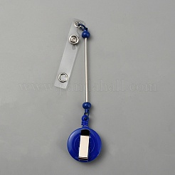 Opaque Plastic Retractable & Beadable Badge Reel&nbsp;AJEW-WH20001-10E