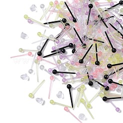 700Pcs 7 Colors Plastic Tiny Ball Stud Earrings&nbsp;EJEW-FS0001-12
