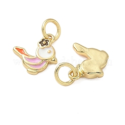 Brass Enamel Charms&nbsp;KK-C110-04G