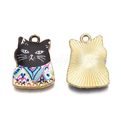 Rack Plating Alloy Enamel Pendants&nbsp;ENAM-T011-144B