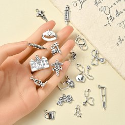 20Pcs 20 Style Tibetan Style Zinc Alloy Pendants&nbsp;TIBEP-YW0001-72