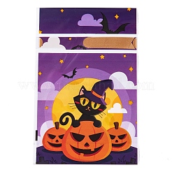 50Pcs Rectangle Halloween Candy Plastic Bags&nbsp;ABAG-U001-01K