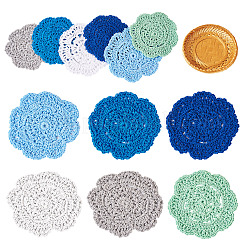 12Pcs 6 Colors Handmade Polyester Cotton Table Mats&nbsp;AJEW-MB0001-08