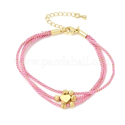 Polyester Multi-Strand Bracelets&nbsp;FB-CBA983F-02G-03
