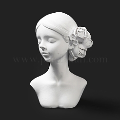 Girl Bust Resin Necklace Display Stands&nbsp;ODIS-A012-05B