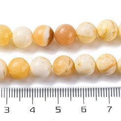 Natural Yellow Jade Beads Strands&nbsp;G-F591-17-8MM