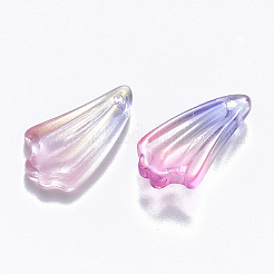 Two Tone Transparent Spray Painted Glass Pendants&nbsp;LS-GLAA-T016-24A