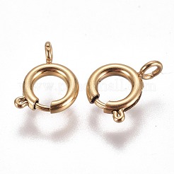 Ion Plating(IP) 304 Stainless Steel Spring Ring Clasps&nbsp;STAS-F224-02G-C