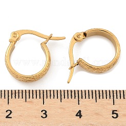 Golden Plated 304 Stainless Steel Hoop Earrings&nbsp;X-EJEW-E158-21G
