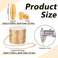 Plastic Breakaway Clasps & Nylon Braided String Threads Jewelry Making Findings Kits&nbsp;DIY-PH0029-26