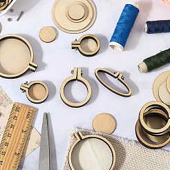 10Pcs 5 Styles Wood Embroidery Hoop&nbsp;DIY-CP0012-43B