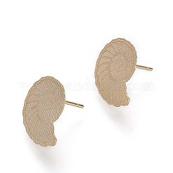 Brass Stud Earring Findings&nbsp;LS-KK-E768-09A-G