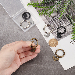 6Pcs 3 Colors Alloy Pendant Decorations&nbsp;HJEW-PH01902