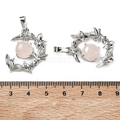 Natural Rose Quartz Pendants&nbsp;G-B194-01P-09