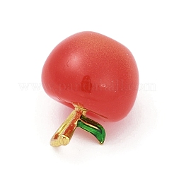 Enamel Plastic Pendants&nbsp;KK-G526-21G-01