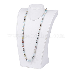 Natural Amazonite Beaded Multi-use Necklaces/Wrap Bracelets&nbsp;NJEW-K095-A09