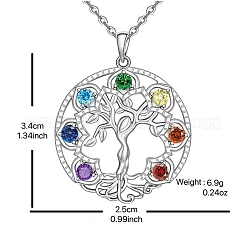 Micro Pave Cubic Zirconia Pendant Necklaces&nbsp;PW-WGAEE13-01