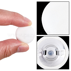 30Pcs 1-Hole Pu Leather Aluminum Buttons&nbsp;BUTT-GF0004-12B